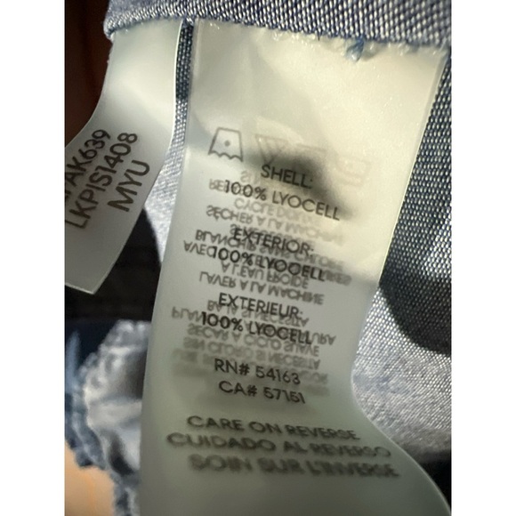 Karl lagerfield Blue Denim Button-Up Shirt - Picture 3 of 3